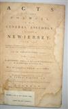 (NEW JERSEY.) Wilson, Peter; compiler. Acts of the General Assembly of the State of New-Jersey.